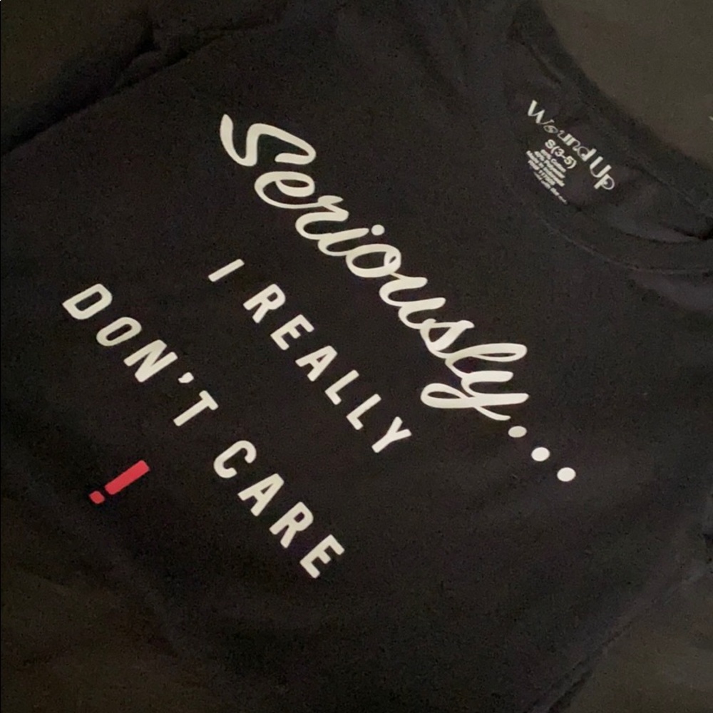 Don’t Care Tee Size Small